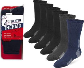img 2 attached to Thick Heated Winter Boot Socks - Insulated For Extreme Cold Weathers By Debra Weitzner (4/6 Pairs) - Thermal Socks For Men And Women