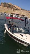 картинка 1 прикреплена к отзыву 🚤 Сиденье Seamander 3 Bow Bimini Top Boat Cover: Водонепроницаемый солнцезащитный тент с алюминиевой рамой и задней опорной колонной. от Ray Adair