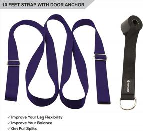 img 3 attached to Door Flexibility Trainer With Stretch Strap And Anchor - Enhance Leg Stretching At Home For Ballet, MMA, Yoga, Taekwondo, And Gymnastics - Includes Booklet And Box