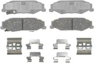 acdelco advantage ceramic rear disc brake pad set with hardware - model 14d732ch логотип