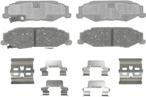 img 1 attached to ACDelco Advantage Ceramic Rear Disc Brake Pad Set with Hardware - Model 14D732CH