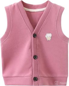 img 4 attached to Todder Cartoon Sleeveless Lightweight Waistcoat Apparel & Accessories Baby Boys -- Clothing