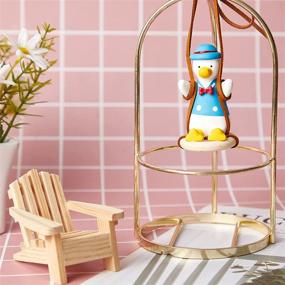 img 1 attached to Swing Duck Car Hanging Ornament Cute Swing Duck Car Pendant Swing Duck Auto Decoration Flying Duck Rear View Mirror Accessories For Car Mirror Auto Interior Decoration Accessories (Elegant Style)