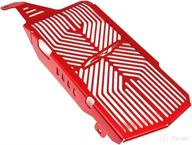 защитная крышка решетки радиатора gyuksia, защитная, совместимая с honda crf 300l crf300l 2021 red логотип