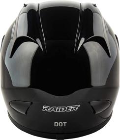 img 1 attached to 🏍️ Protective Gear: Raider Octane Unisex-Adult Full-Face Motorcycle Helmet for Ultimate Safety