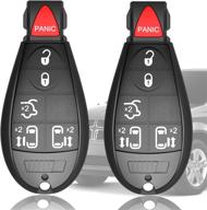 fccid: m3n5wy783x 6 buttons remote fob unct ignition key fits 08-2016 chrysler town and country logo