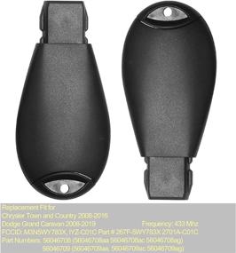 img 1 attached to FCCID: M3N5WY783X 6 Buttons Remote Fob Unct Ignition Key Fits 08-2016 Chrysler Town And Country