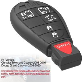 img 2 attached to FCCID: M3N5WY783X 6 Buttons Remote Fob Unct Ignition Key Fits 08-2016 Chrysler Town And Country