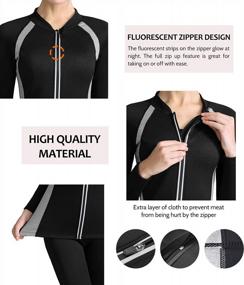 img 2 attached to Enhance Your Workouts With NonEcho Women'S Neoprene Sauna Suit And Waist Trainer In Black