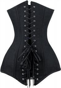 img 3 attached to Get The Perfect Hourglass Shape With Charmian Women'S 26 Steel Boned Long Torso Body Shaper Corset
