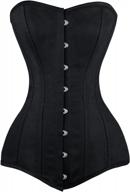 get the perfect hourglass shape with charmian women's 26 steel boned long torso body shaper corset logo