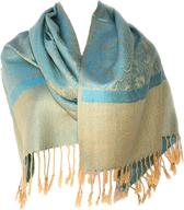 silver fever jacquard paisley pashmina women's accessories : scarves & wraps логотип