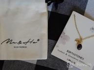img 1 attached to Dazzle With The Me&Hz Birthstone Necklace: A Chic And Personalized Gift Idea For Women And Girls review by Patrick Pearson