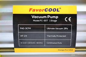 img 2 attached to 🔧 FavorCOOL 3.0CFM 1/4HP Air Vacuum Pump with Manifold Gauge Set: Ideal for Freon Charging and HVAC Refrigerant Kits
