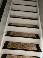img 1 attached to Upgrade Your Stair Safety With SUSSEXHOME Polypropylene Carpet Strips - Easy To Install Runner Rugs W/ Double Adhesive Tape - Set Of 7 Decorative Mats In Brown review by Willie Ogunlana