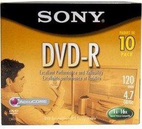img 1 attached to 📀 Sony DVD-R Jewel (10 Pack): Discontinued by Manufacturer - Limited Stock Available!