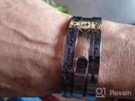 img 1 attached to Inspiring Christian Jewelry: Bracelets For Women & Men With Engraved Bible Verses & Mantras review by Joe Lantz