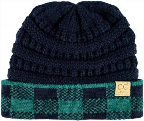 img 1 attached to Infant Baby Beanie Knit Winter Hat - Funky Junque Exclusives Skull Cap Warm Soft