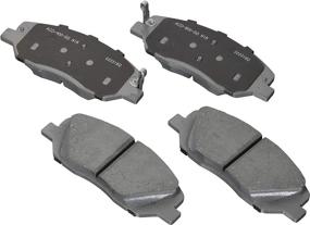 img 1 attached to High-Performance ACDelco Silver 14D1917CH Ceramic Front Disc Brake Pad Set for Superior Braking