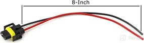 img 1 attached to 💡 Upgrade your Lighting Setup with iJDMTOY H11 H8 880 881 Female Adapter Wiring Harness for Enhanced Headlights or Fog Lights
