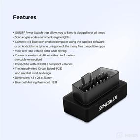 img 1 attached to XTRONS OBD2 II Car Auto Diagnostic Tool Car Code Reader Check Engine With ON/Off Switch For Android Car Stereo Phone