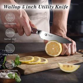 img 3 attached to German High Carbon Stainless Steel Utility Knife - Jane Series With Gift Box | 5 Inch Kitchen Paring & Peeling Knife
