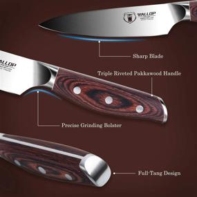 img 2 attached to German High Carbon Stainless Steel Utility Knife - Jane Series With Gift Box | 5 Inch Kitchen Paring & Peeling Knife