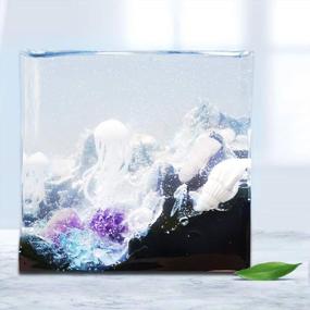 img 1 attached to Create Stunning Landscapes With Vindar'S 3 Inch Square Resin Mold - Featuring Mountain Peaks, Dolphins, Shells And Blue Sand