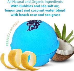img 3 attached to Surprise Your Kids With A Bubble Bath Bomb & Pirate Ring Toy - Natural Ingredients, Moisturizing Oils And Baby Shark Aroma - Giftable Box!
