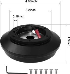 img 3 attached to 🔧 MOTAFAR Universal 6 Hole Steering Wheel Short Hub Adapter for Toyota Celica Land Cruiser Toyota Supra Lexus SC 121H: Boss Kit for Enhanced Control