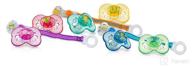 🍼 nuby brites combo - 2 classic oval pacifiers and 1 pacifinder set, assorted colors logo