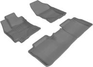 gray 3d maxpider kagu floormats for 2014-2019 toyota corolla - 1st &amp; 2nd row (l1ty13701501) логотип