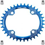 upgrade your ride: ybeki chainring for mountain and road bikes - 104bcd round oval narrow wide chainring compatible with 8-11 speed bikes! logo