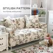 beautiful blooming flower loveseat sofa cover with two free pillow cases - lamberia stretch couch slipcovers. logo