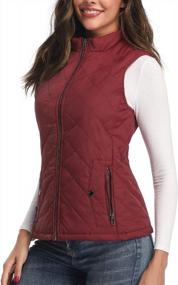 img 3 attached to Lightweight Quilted Women'S Vest With Stand Collar And Zipper Closure - Ideal For Layering Outfits