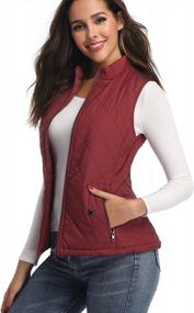 img 2 attached to Lightweight Quilted Women'S Vest With Stand Collar And Zipper Closure - Ideal For Layering Outfits
