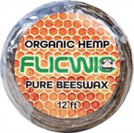 organic hemp wick refill for flicwic dispensers - 12' spool, long-lasting constant burn, smooth flame, made with natural materials logo