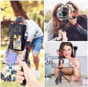 img 2 attached to 📸 Versatile Black Extendable Mini Tripod for Action Cameras and Smartphone Vlogging
