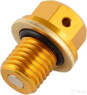 🔩 nicecnc gold 12mm p1.5 magnetic oil drain plug bolt – dirt/street bike compatible with honda xr650l cr125 cr250 cr480 cr500 cr125r cr250r cbr400r 500r 600rr cbr1000rr – enhanced fitment logo