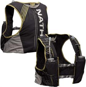 img 4 attached to Nathan Men's Hydration Pack/Running Vest - VaporKrar 🏃 4L 2.0-4L Capacity with Twin 20 oz Soft Flasks