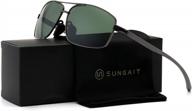 protect your eyes in style with sungait ultra lightweight polarized sunglasses logo