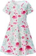 очаровательное летнее платье для малышей: сарафан с короткими рукавами alisister для маленьких девочек логотип
