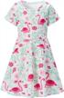 adorable toddler summer dress: alisister short sleeve sundress for little girls logo