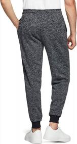 img 3 attached to Men'S Winter Fleece Jogger Pants By TSLA: Athletic Sports Sweatpants With Pockets For Running And Tapered Fit