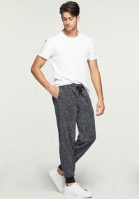 img 2 attached to Men'S Winter Fleece Jogger Pants By TSLA: Athletic Sports Sweatpants With Pockets For Running And Tapered Fit