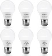 6-pack yukihalu a15 led light bulbs, 60w equivalent, ul listed | 3000k/5000k white 120v 7w 600 lumens ceiling fan appliance not dimmable logo