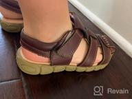 img 1 attached to 👟 Outdoor Leather Toddler Boys' Athlefit Sandals review by Vinny Howard