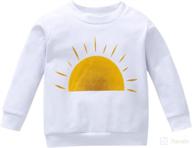 toddler baby crewneck sweatshirt for girls and boys: fall long sleeve rainbow floral and polka dot pullover t-shirt sweater outfit logo