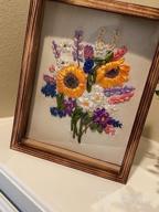 img 1 attached to Ribbon Embroidery Kit,Fanryn 3D Silk Ribbon Embroidery Sunflower Flowers Pattern Design Cross Stitch Kit Embroidery For Beginner DIY Handwork Home Decoration Wall Decor 40X50Cm (No Frame) review by Mitchell Norman