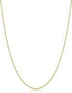 14k yellow gold filled or white gold filled cable chain necklace for women and men (1mm, 1.3mm, 1.5mm or 2.1mm - sizes from 14 to 30 inch long) logo